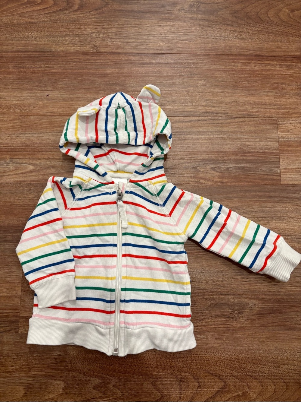 Hanna Andersson Rainbow Zip-Up Sweater